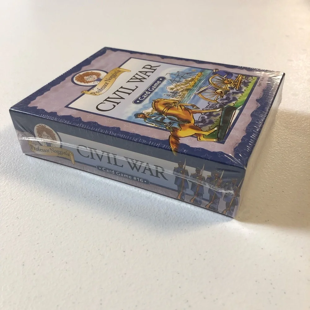 NEW 2010 Professor Noggin’s CIVIL WAR Card Game Ages 7 & up 2-8 Players